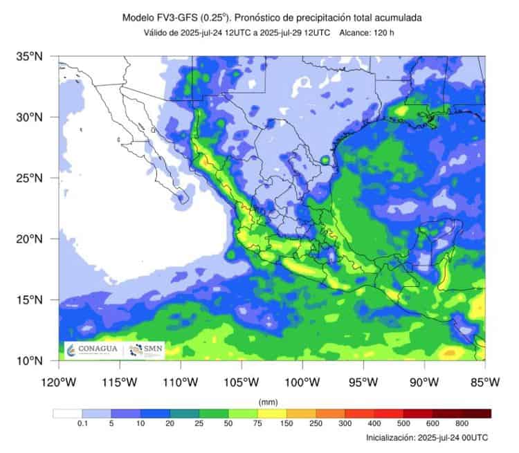 SMN pronostica onda de calor en Sonora desde hoy al 26 de julio del 2025