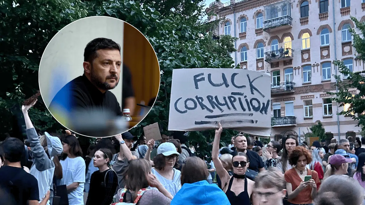 Protestas en Ucrania marcan punto de inflexión en mandato de Zelenski