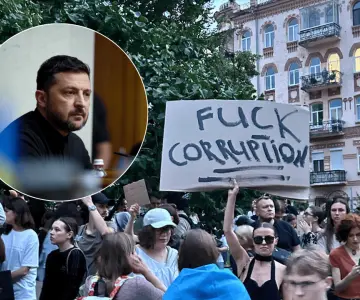 Protestas en Ucrania marcan punto de inflexión en mandato de Zelenski