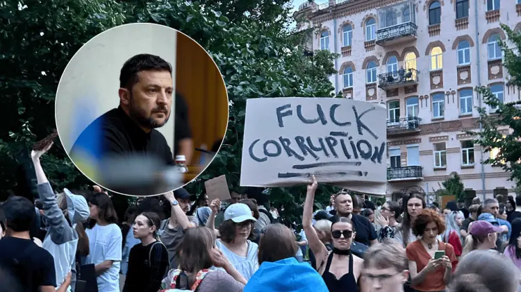 Ciudadanos en Ucrania se han manifestado en contra de una criticada ley anticorrupción. (Cortesía)