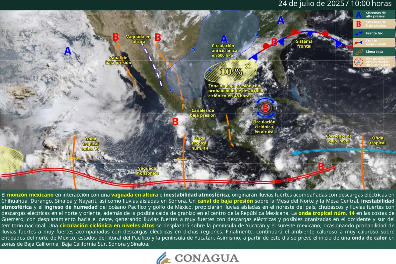 SMN pronostica onda de calor en Sonora desde hoy al 26 de julio del 2025