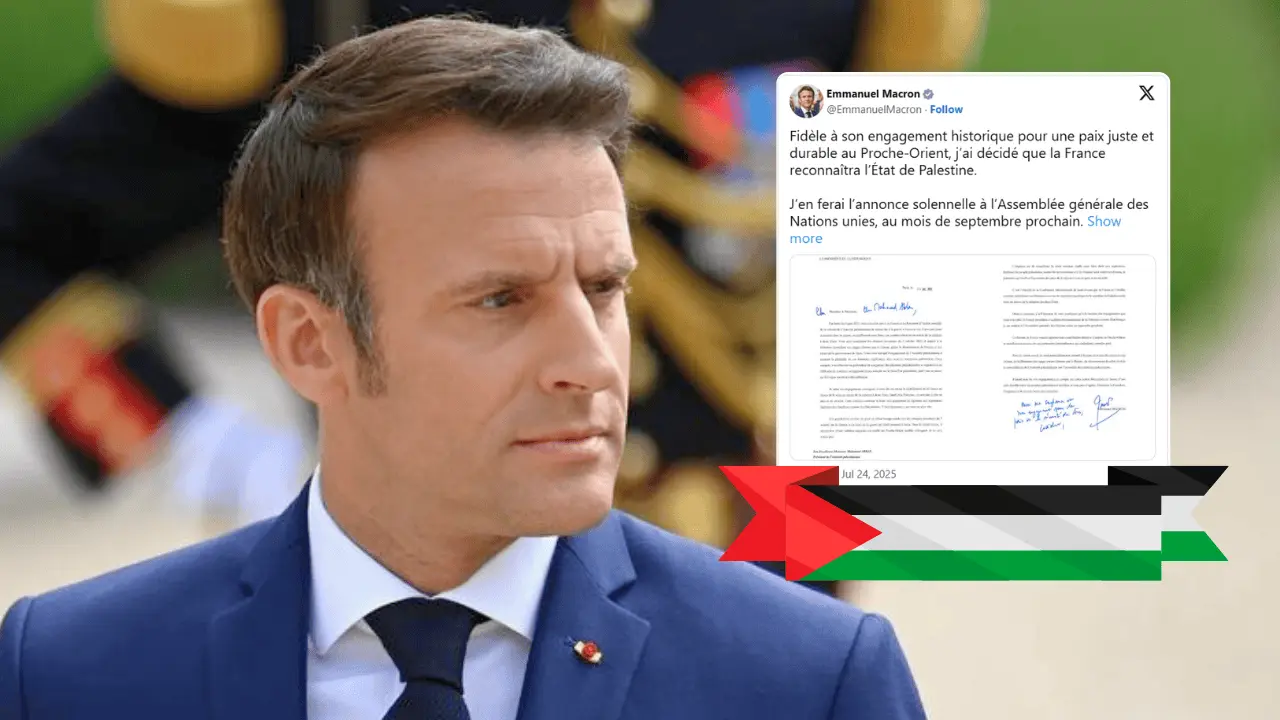 Reconocimiento de Palestina por Francia desata condena de Israel y EU