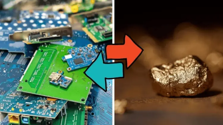 La minería urbana recupera metales como oro, níquel y pelanio de las tarjetas electrónicas