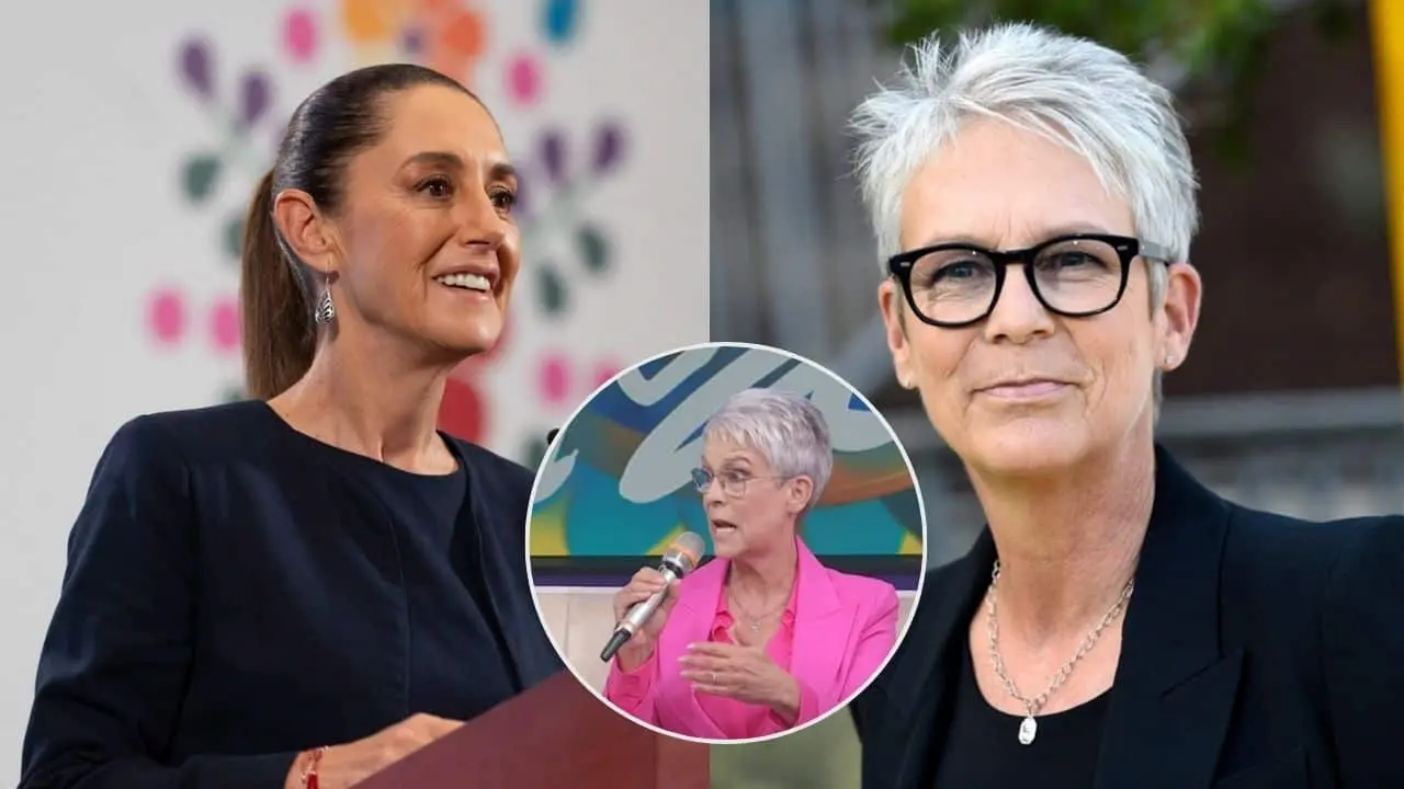Jamie Lee Curtis elogia a Sheinbaum durante su visita en México