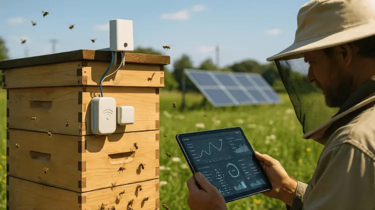 Las colmenas inteligentes usan tecnología para controlar la temperatura en el interior