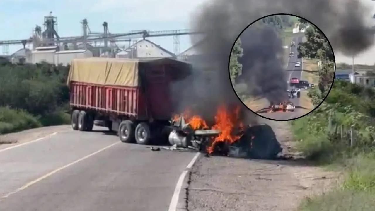 Se desatan narcobloqueos en Aguascalientes tras operativo