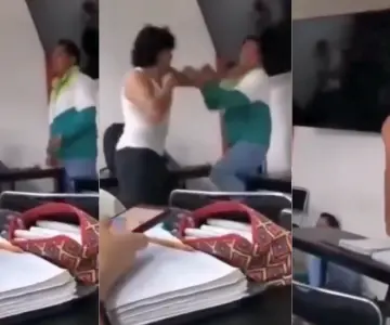 Alumno golpea a maestro en salón de clases; video causa polémica en redes