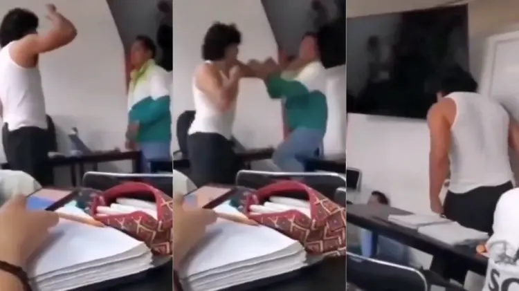 En redes sociales circula el video del hecho ocurrido el viernes pasado. (Foto: Especial)