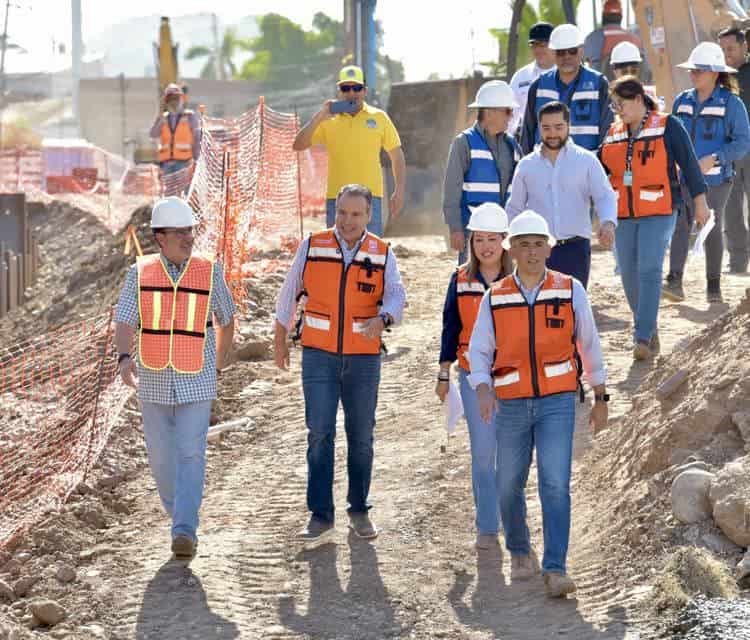 Paso a desnivel Colosio y Solidaridad lleva 40% de avance