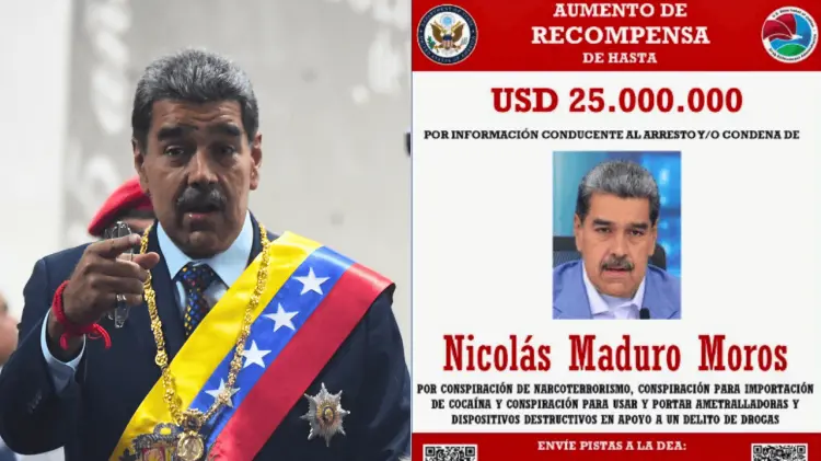 Estados Unidos ofrece 25 mdd por Nicolás Maduro. (Foto: Especial/EXPRESO)