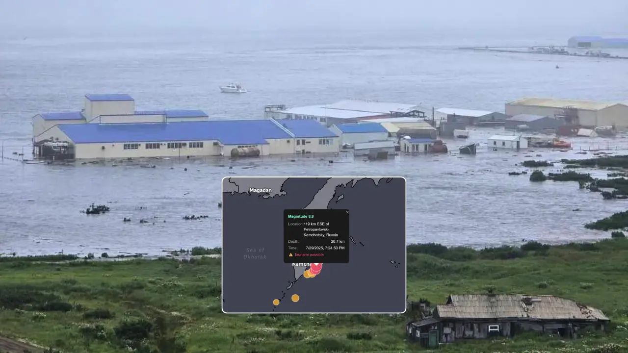 Evacúan zonas costeras en Japón y Rusia por tsunami tras potente sismo