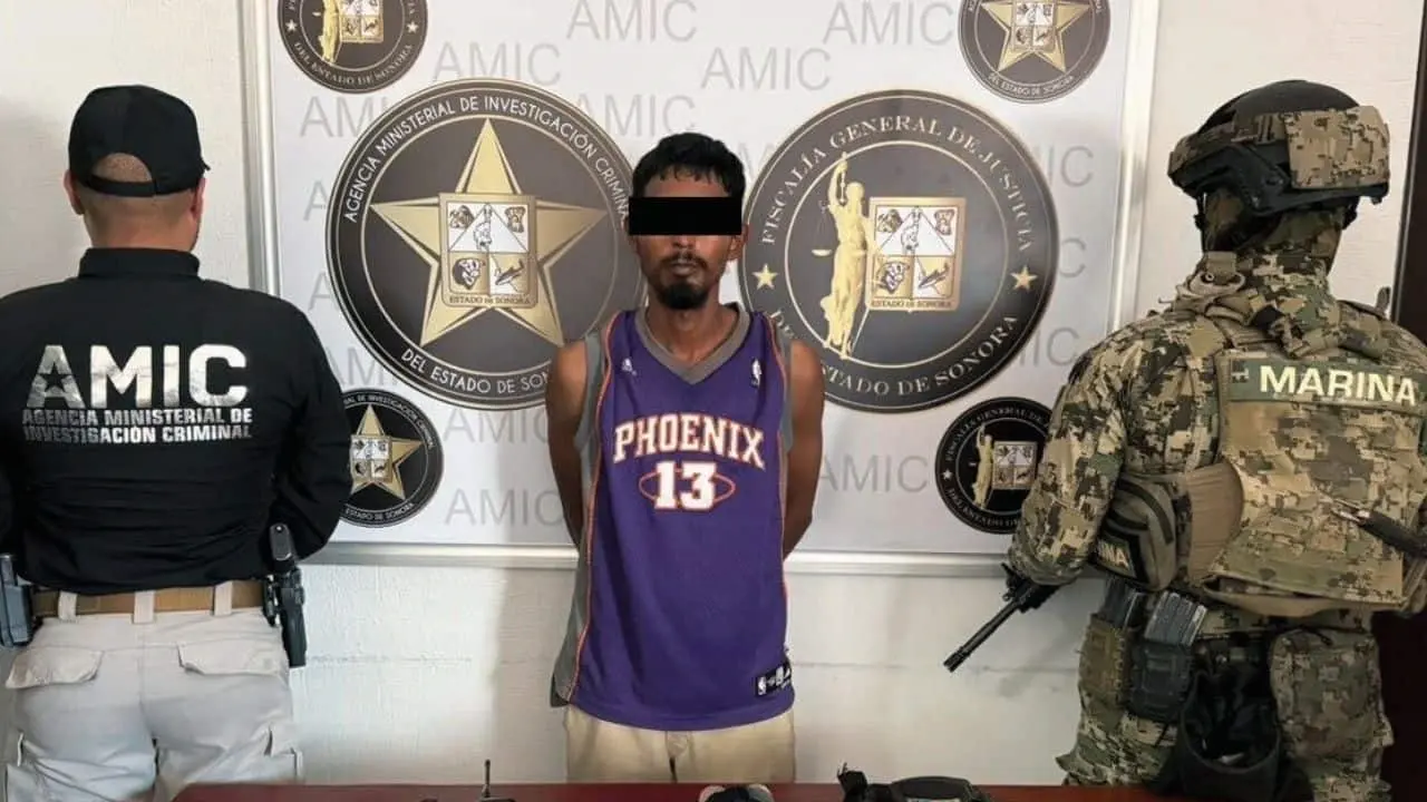 Capturan a hombre por narcomenudeo y halconeo en Puerto Peñasco