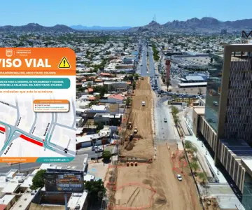 Cierran tramo del Colosio por obras del paso a desnivel en Solidaridad