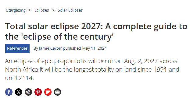 Confusión en redes: el eclipse del siglo no ocurre este 2 de agosto