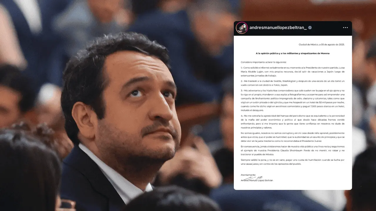 Andy López responde a críticas por viaje a Japón: Pagué con mis recursos