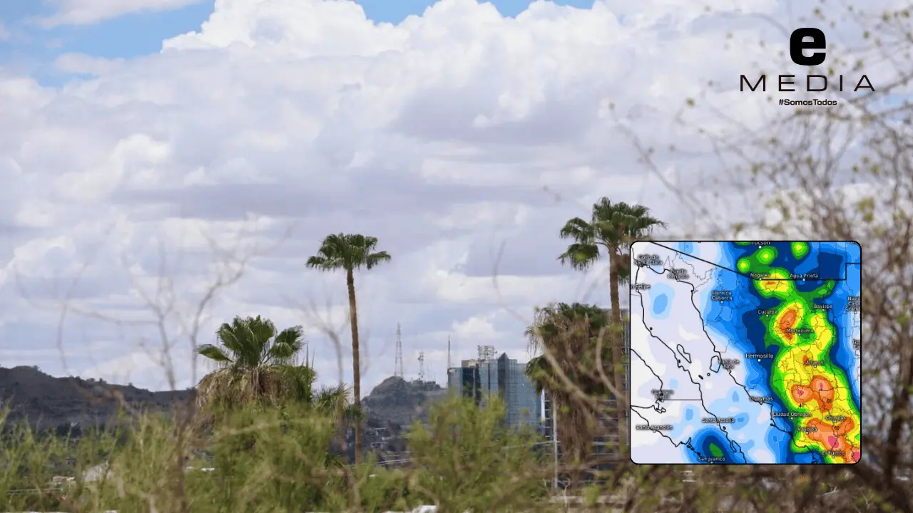 Lluvias podrían aliviar el calor extremo en Sonora este fin de semana