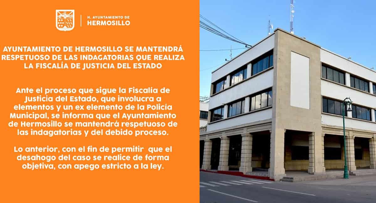 Fiscalía confirma detención de Emilio Hoyos, excomisario de Hermosillo