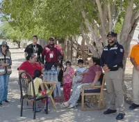 Familias afectadas por apagones en Hermosillo reciben ayuda de Protección Civil