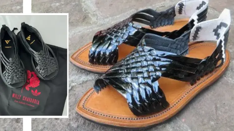 Modelo Oaxaca Slip-On de Adidas VS huaraches tradicionales de Villa Hidalgo Yalalág, Oaxaca 