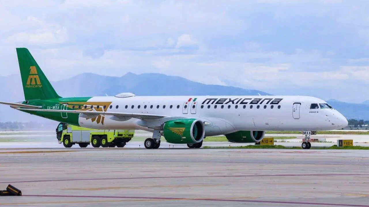 Reciben en AIFA segundo avión Embraer para Mexicana