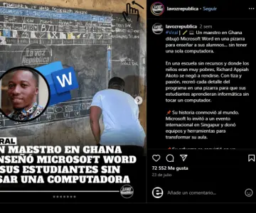 Historia de profesor que enseñó Word sin computadora vuelve a viralizarse