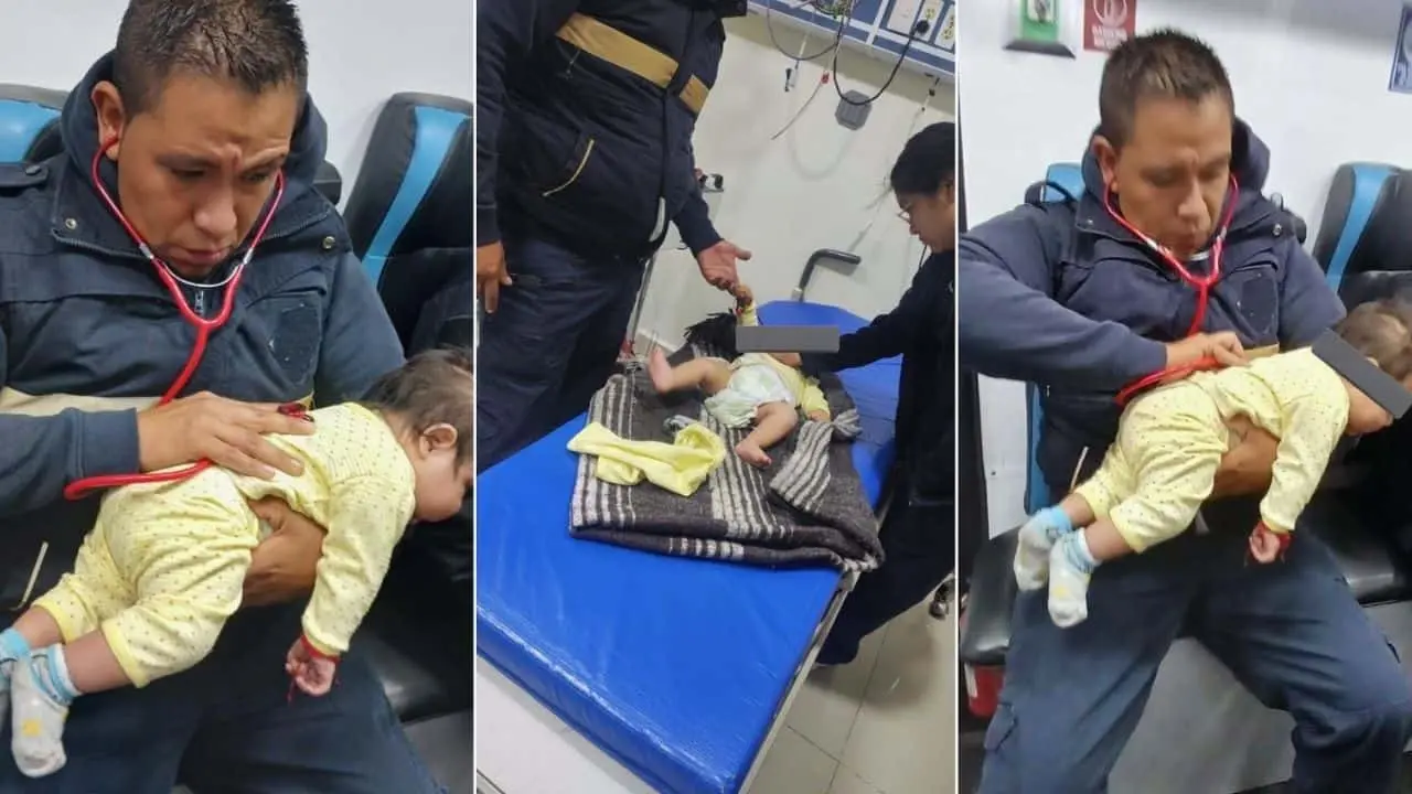 Rescatan a bebé de tres meses abandonado en Ecatepec
