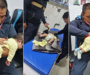 Rescatan a bebé de tres meses abandonado en Ecatepec