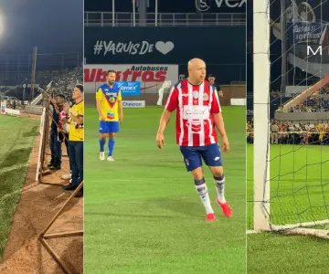 América y Chivas empatan 1-1 en Clásico de Leyendas en Ciudad Obregón