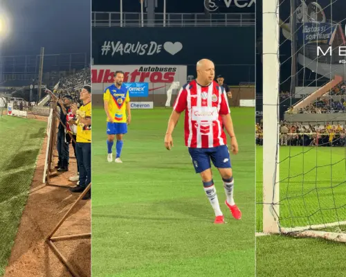 América y Chivas empatan 1-1 en Clásico de Leyendas en Ciudad Obregón