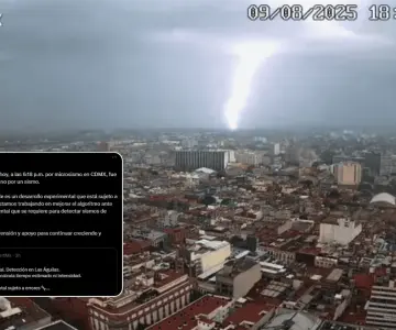 Fuerte tormenta eléctrica provoca activación de sismógrafo en CDMX