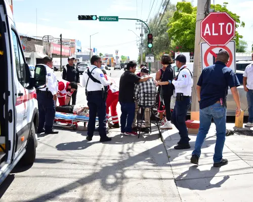 Tres peatones atropellados en cruce de Reforma y Veracruz