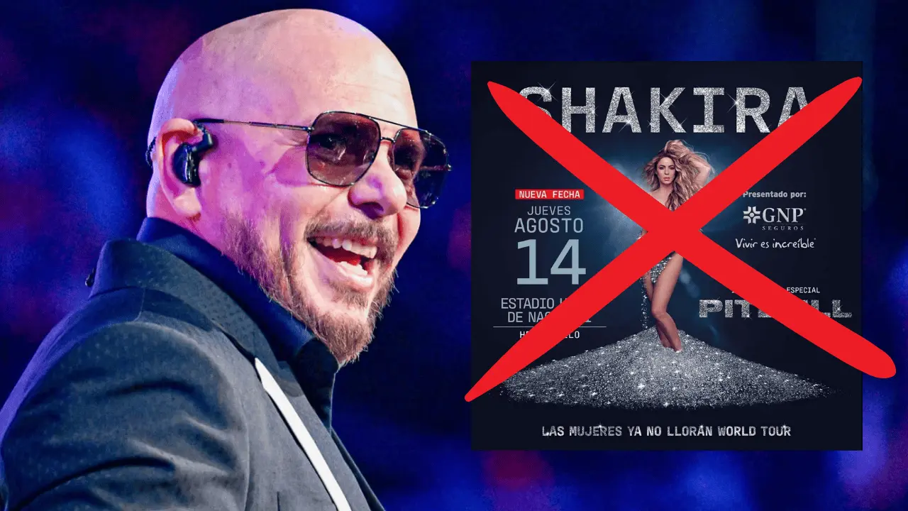 Pitbull cancela de nuevo: no abrirá el concierto de Shakira en Hermosillo