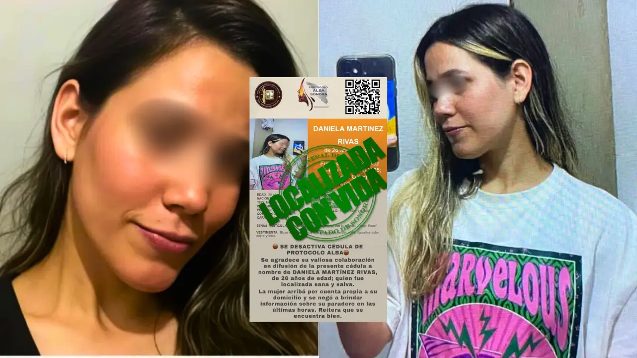 Daniela regresó a casa tras haber sido privada de la libertad en Cajeme