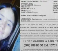 Activan Alerta Amber para localizar a Joana Alejandra Carrera García