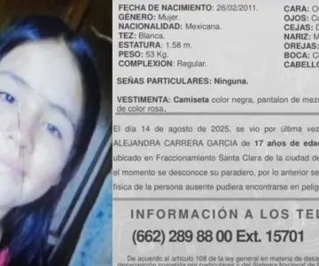 Activan Alerta Amber para localizar a Joana Alejandra Carrera García