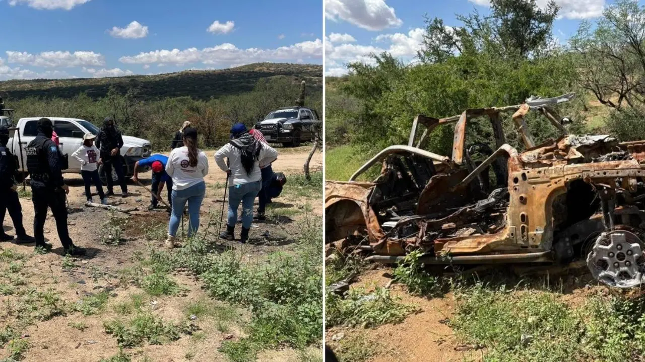 Hallan cuerpos y vehículos calcinados en la Sierra de Sonora