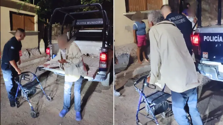 Adulto mayor regresa a casa. (Foto: Especial / EXPRESO)