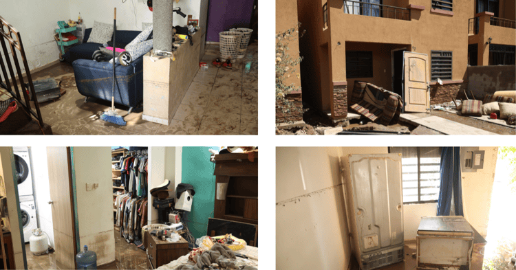 Residentes de Villas de San Lorenzo reportan daños por lluvias