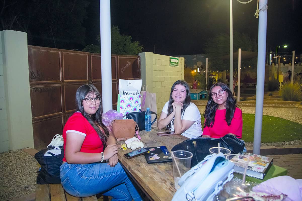 Disfrutando una cita nocturna
