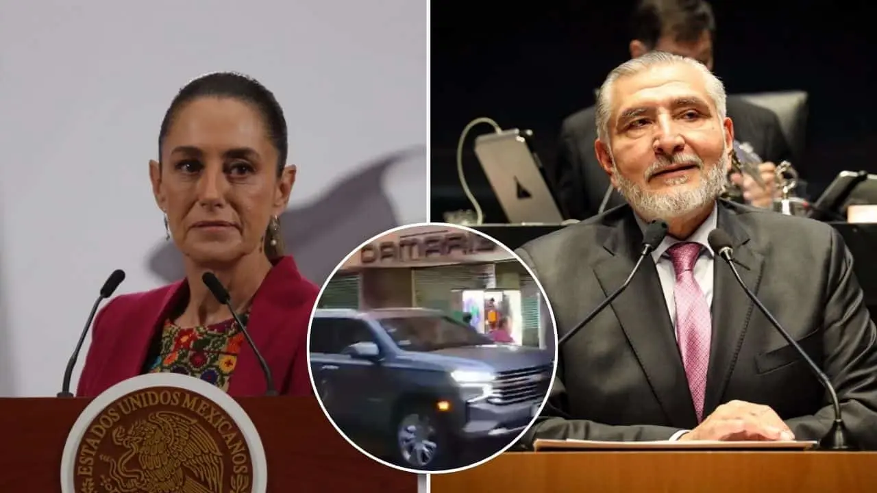 Adán Augusto llega a Palacio Nacional para reunirse con Sheinbaum