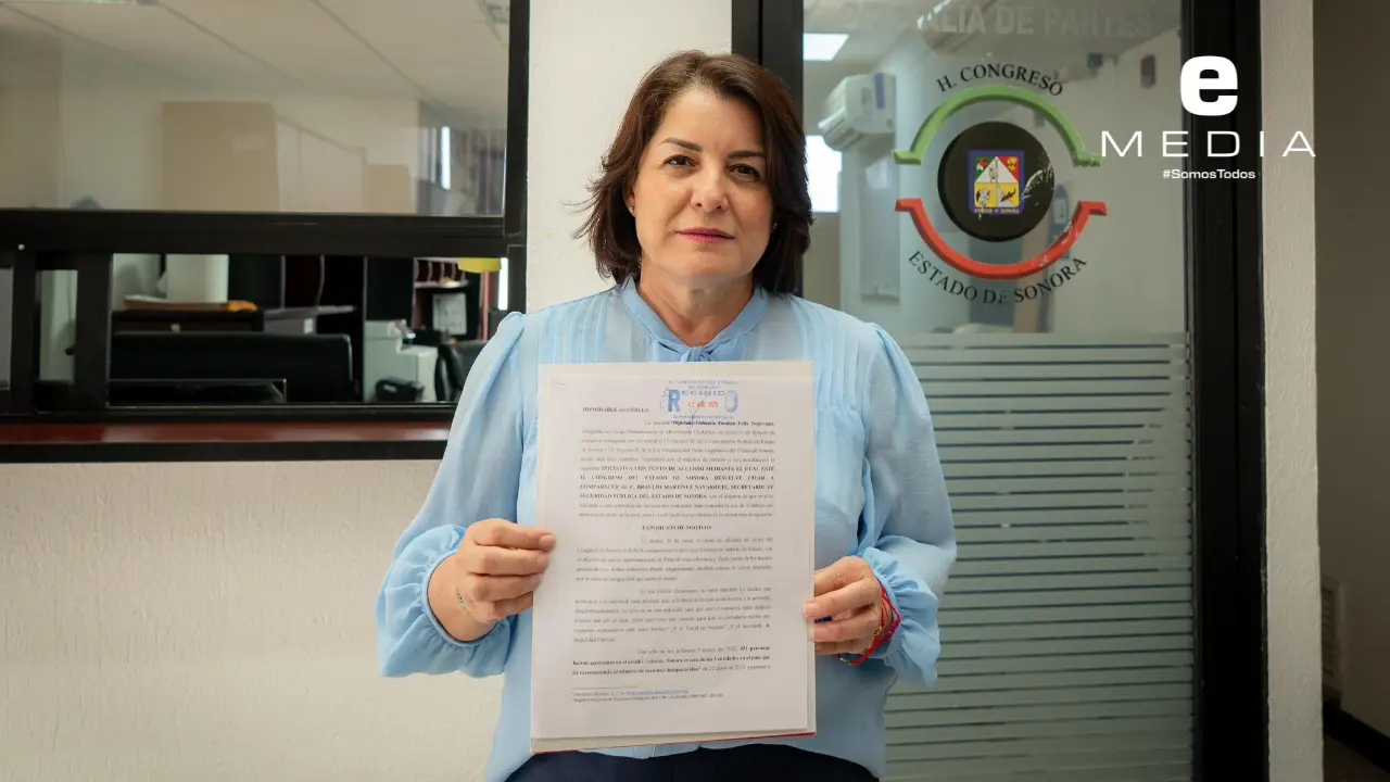 Gabriela Félix exige explicaciones al titular de Seguridad Pública en Sonora