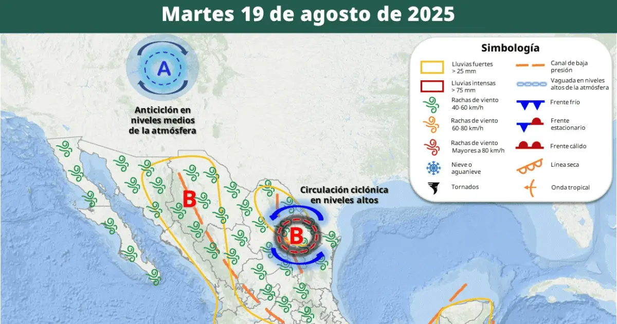 Monzón Mexicano provocará lluvias fuertes a muy fuertes en Sonora