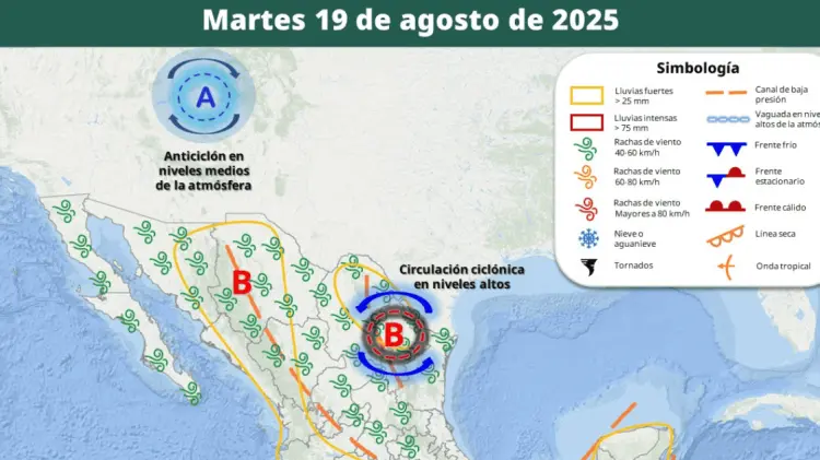 Pronostican en Sonora lluvias fuertes a muy fuertes por monzón mexicano