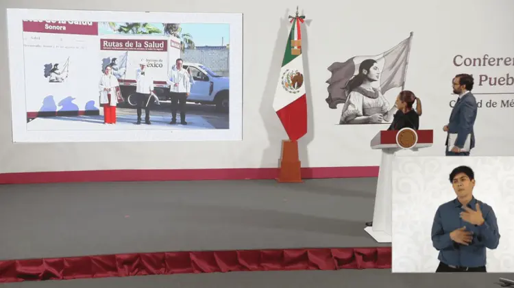 El gobernador de Sonora Alfonso Durazo se enlazó en la mañanera de este martes