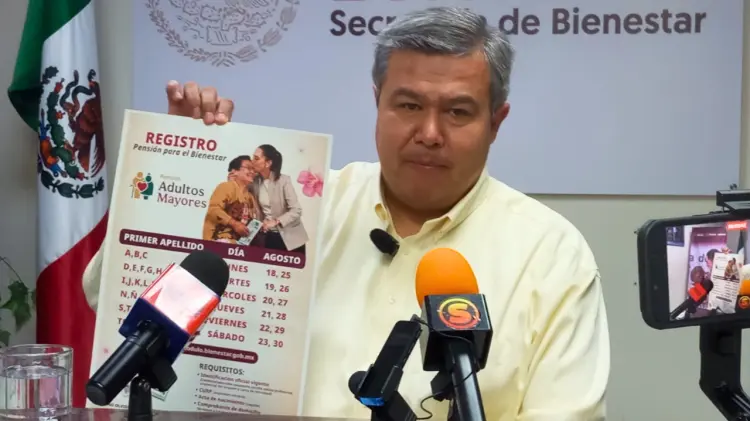 Delegado de Bienestar en Sonora, Octavio Almada Palafox. (Foto: Armando Aguilar/EXPRESO)