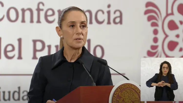 La presidenta de México habló sobre las manifestaciones en Hermosillo. (Foto: Especial/EXPRESO)