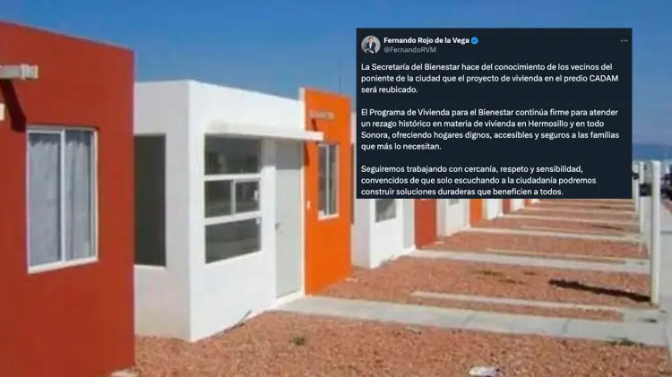 Bienestar reubica proyecto de vivienda en Hermosillo. (Foto: Cortesía)
