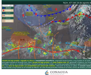 Se pronostican lluvias fuertes a puntuales muy fuertes en Sonora