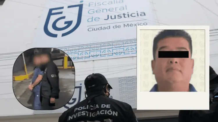La Fiscalía capitalina informó la detención de Luis Alberto N. (Foto: Cortesía)