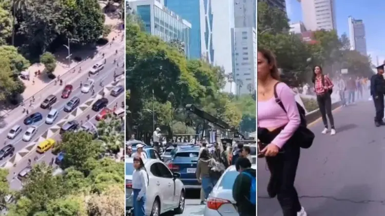 El Paseo de la Reforma fue cerrado temporalmente. (Foto: Especial / EXPRESO)